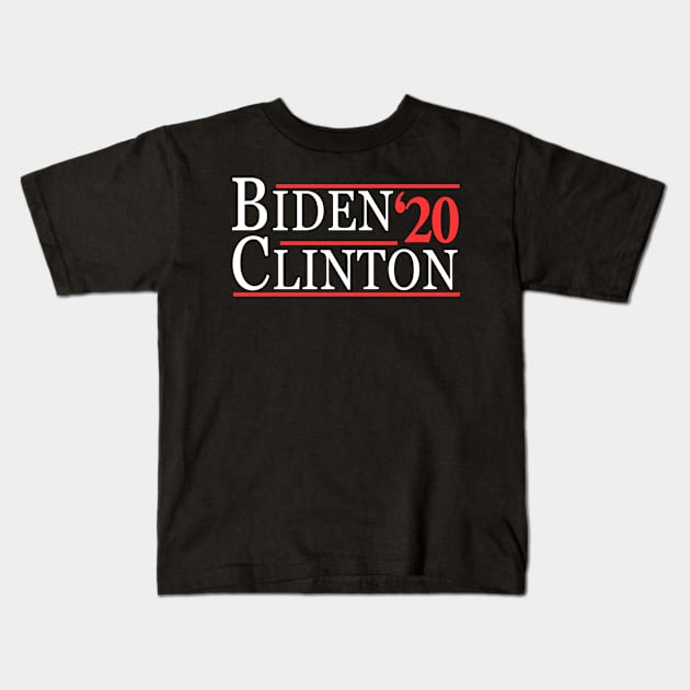 Joe Biden Hillary Clinton 2020 Kids T-Shirt by Flippin' Sweet Gear